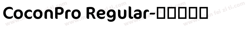 CoconPro Regular字体转换